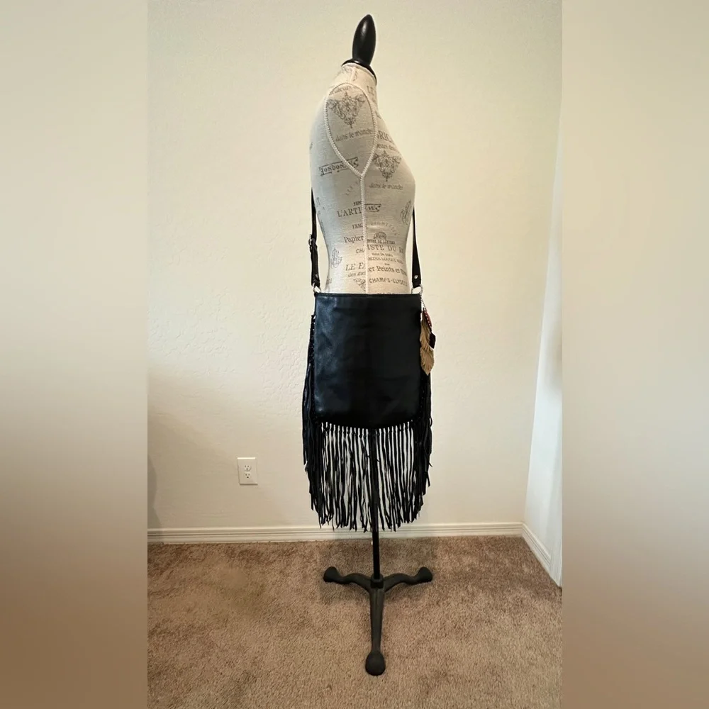 Krystal Simpson x Coach Limited Edition Fringe Leather Bag Boho Vintage - Picture 3 of 16